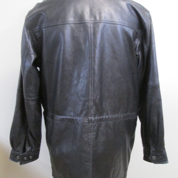 Vintage Claiborne Aviation Grunge Mens Motorcycle Parka Bomber Flight Jacket M - Picture 4 of 12